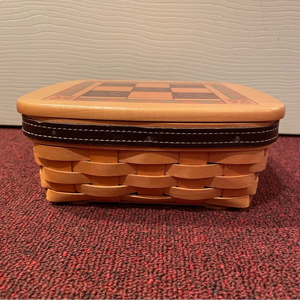 Longaberger Tic-Tac-Toe Handcrafted Woven Basket